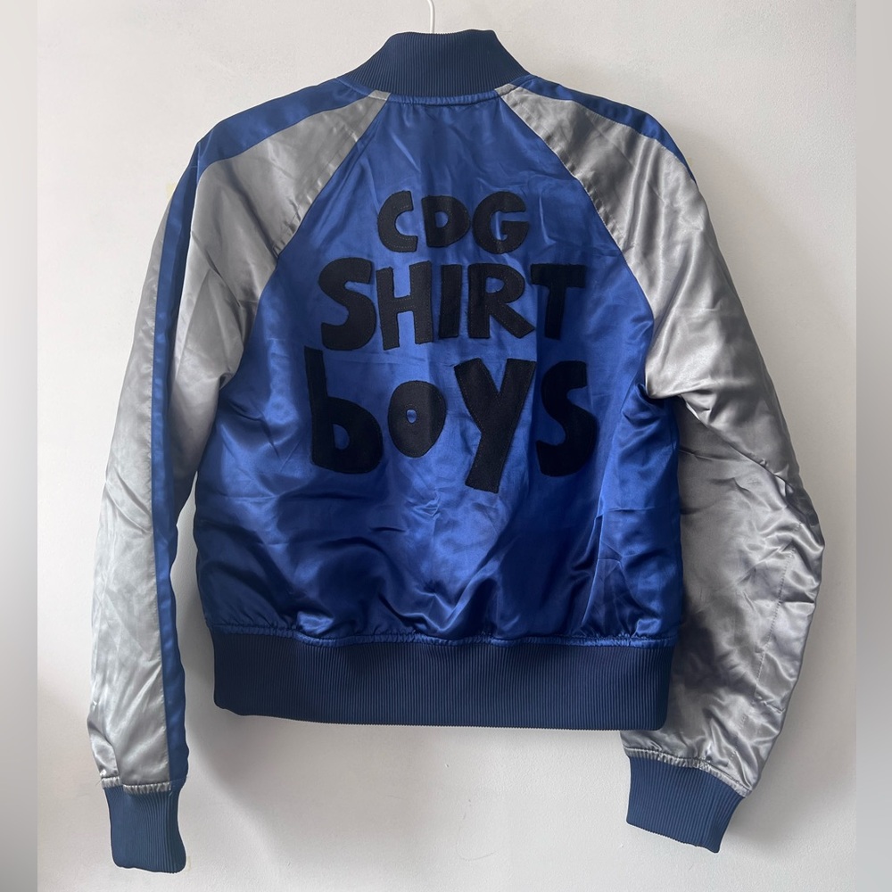 Comme des Garçons shirt boys CDG varsity bomber satin jacket